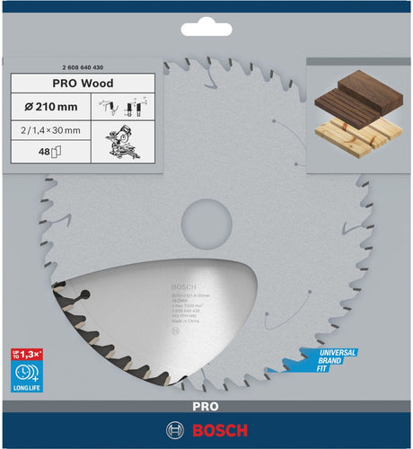 Bosch Pro Holzkreissägeblatt, 210 x 2 x 30 mm