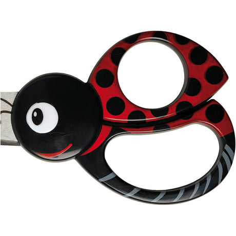 Creativ Company Fiskars Kinderschere mit Tiermotiv, Marienkäfer, L: 13 cm, 1 Stück