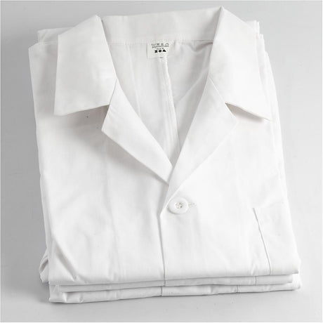 Https: www.cchobby.nl Staubmantel-l-78-cm-size-small-sleeve-length-58-cm-white-1-piece