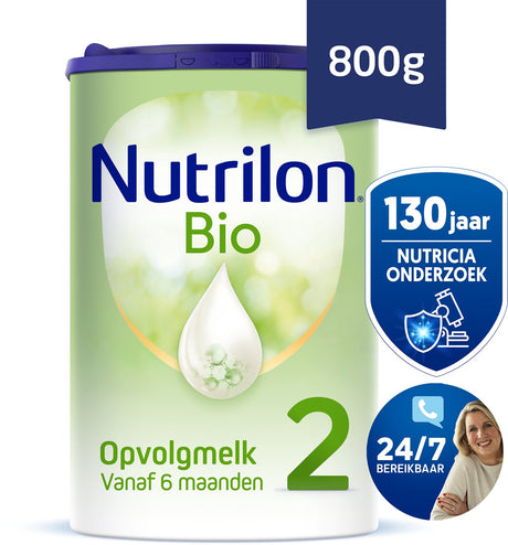 Nutrilon bio 2 - opvolgmelk 6-12 maanden - 800 gram - ie-org-02