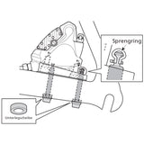 Shimano-Bremssattel-Befestigungsschraube Typ C für die hintere flache Montage