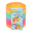 Trapveer in regenboogkleuren - 9,5x10,5cm