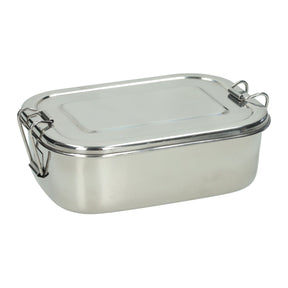 Lunchbox van rvs - 18x13x6,8cm