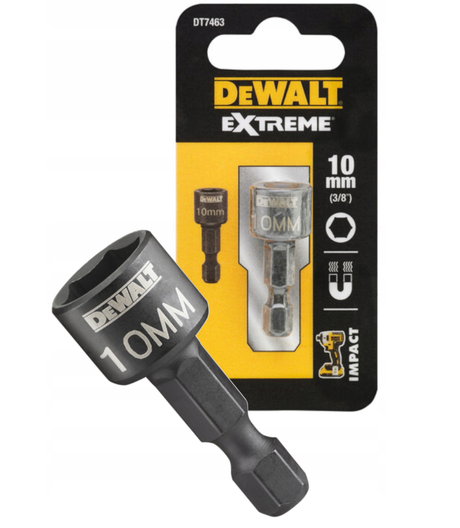 Dewalt Zubehör Bitkappe | Auswirkungen | magnetisch | Innensechskant | 10 mm – dt7463-qz