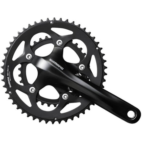 Shimano Kurbel 2 x 10 Speed Road FC-RS400 175 50-34 Holle als schwarz