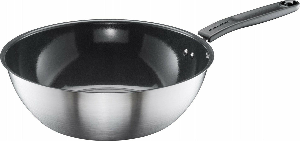 Fiskars wok 28cm met keramische coating functionele vormen