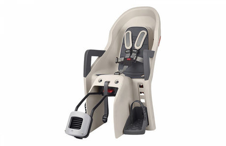 Polisport Kindersitz Guppy RS Maxi + cremegraue Rahmenbefestigung