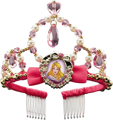 Verkleidung Disney Dornröschen Aurora Tiara Krone Kinder – rosa