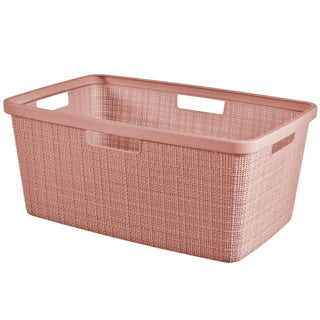 Curver Jute-Wäschekorb 46l – Rosa