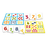 Taktiklotto-Fruchtzahlen - Kartenspiel - Suchen Finden - Familienspiel - 2-4 Spieler - ab 3 Jahren