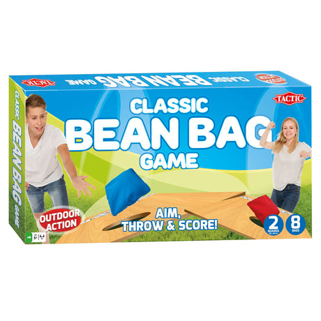 Tactic klassisches Sitzsackspiel – Cornhole-Spiel – Outdoor-Spiel mit 2 Brettern
