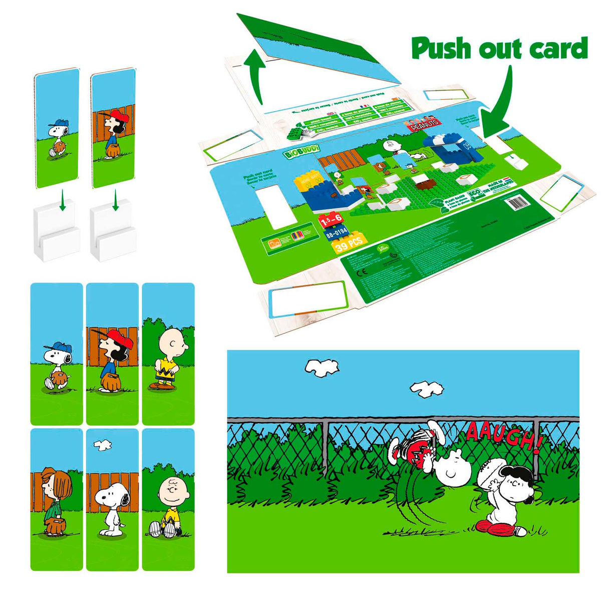 Biobuddi Snoopy - Baseball - 39-tlg.