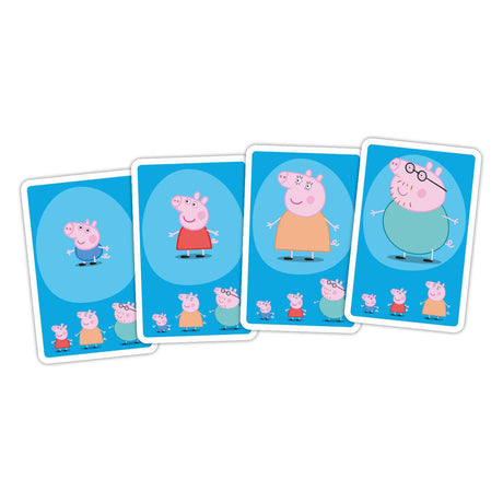 Tactic Peppa Pig Quartett – Kartenspiel – Kinderspiel – ab 4 Jahren – 2-4 Spieler
