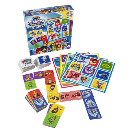 Selecta Pyjama-Masken 3in1 Memo Lotto Domino