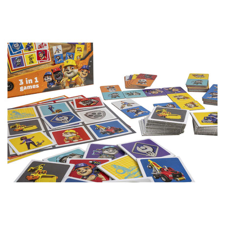 Selecta Paw Patrol Rubble Crew 3in1 Memo-Lotto-Domino