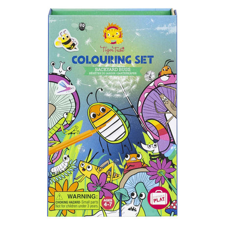 Tigerstamm-Malset, Gartenkreaturen, Malspaß für Kinder – kreatives Set.