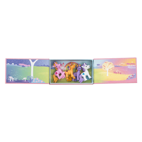Selecta Spielset mit Einhornherde und Figuren