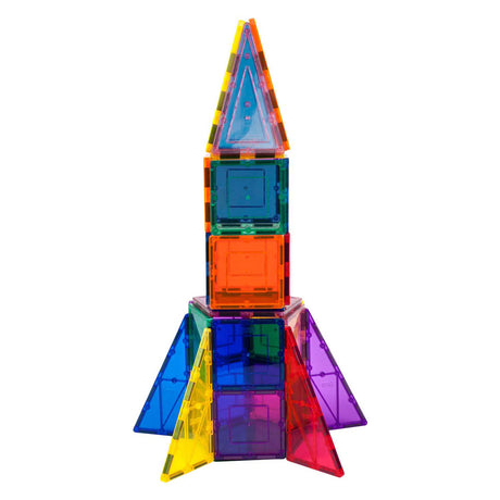 Picasso-Kacheln Taktik – Konstruktionsspielzeug – Magnetplättchen – Magnetplättchen – Raketenbooster – Stielspielzeug – kreatives Bauspielzeug – 32 Teile – ab 3 Jahren