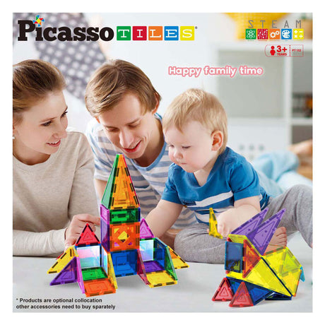 Selecta Picasso-Blöcke und Spiegel – magnetische Baufliesen, 152 Stück.