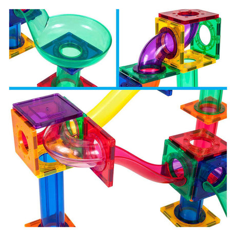 Selecta Picasso-Kugelbahn – magnetische Bauplättchen – 50 Stück.