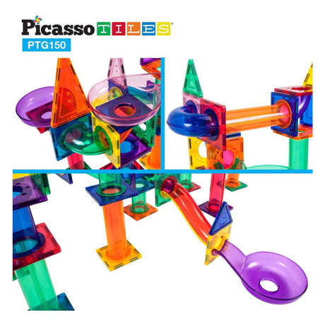 Selecta Picasso-Kugelbahn – magnetische Bausteine, 150 Stück.