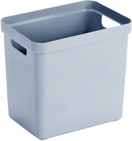 Sunware Sigma Home Aufbewahrungsbox 25l – 35x24,6x36,3 cm – blau – BPA-freier Kunststoff, stapelbar (Deckel separat erhältlich) – stilvoller Aufbewahrungskorb für Kinderzimmer und Wohnzimmer