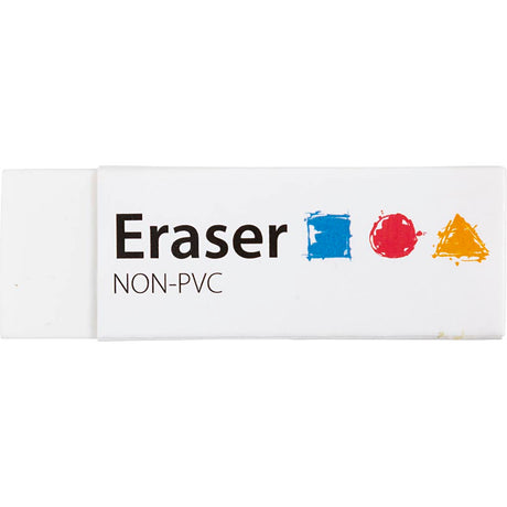 Radiergummi der Firma Creativ, Maße 62x22x10 mm, 20 Stück, 1 Box