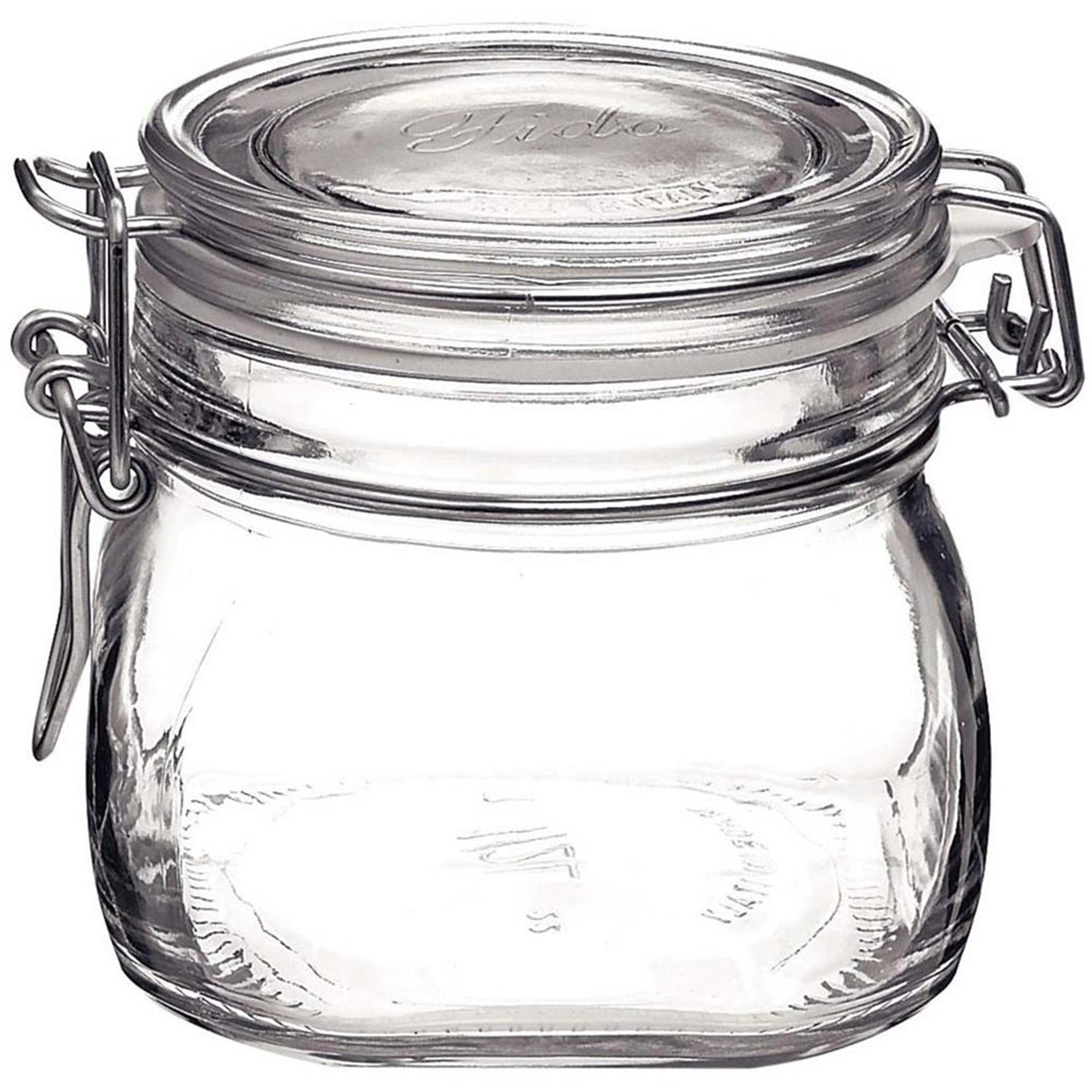 Rocco Bormioli Klemmtopf quadratisch 0,5 l Fido Packung à 6 Stück