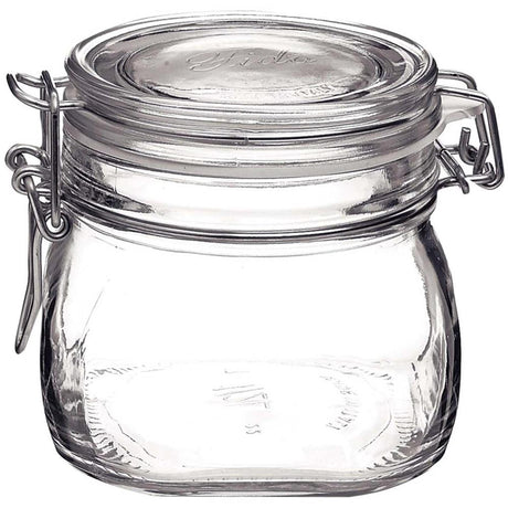 Rocco Bormioli Klemmtopf quadratisch 0,5 l Fido Packung à 6 Stück