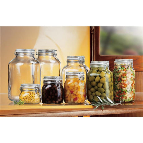 Rocco Bormioli Bormioli Einmachglas Einmachglas quadratisch 0,75 l Fido 6er Pack
