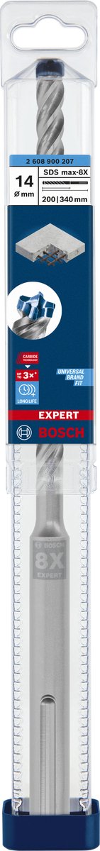 Bosch Expert SDS Max-8x Schlagbohrmaschine 14 x 200 x 340 mm