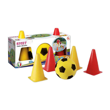 Androni Softfußball mit 4 Kegeln