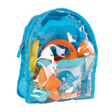 Androni Rucksack mit Wal-Strandset, 7-teilig.