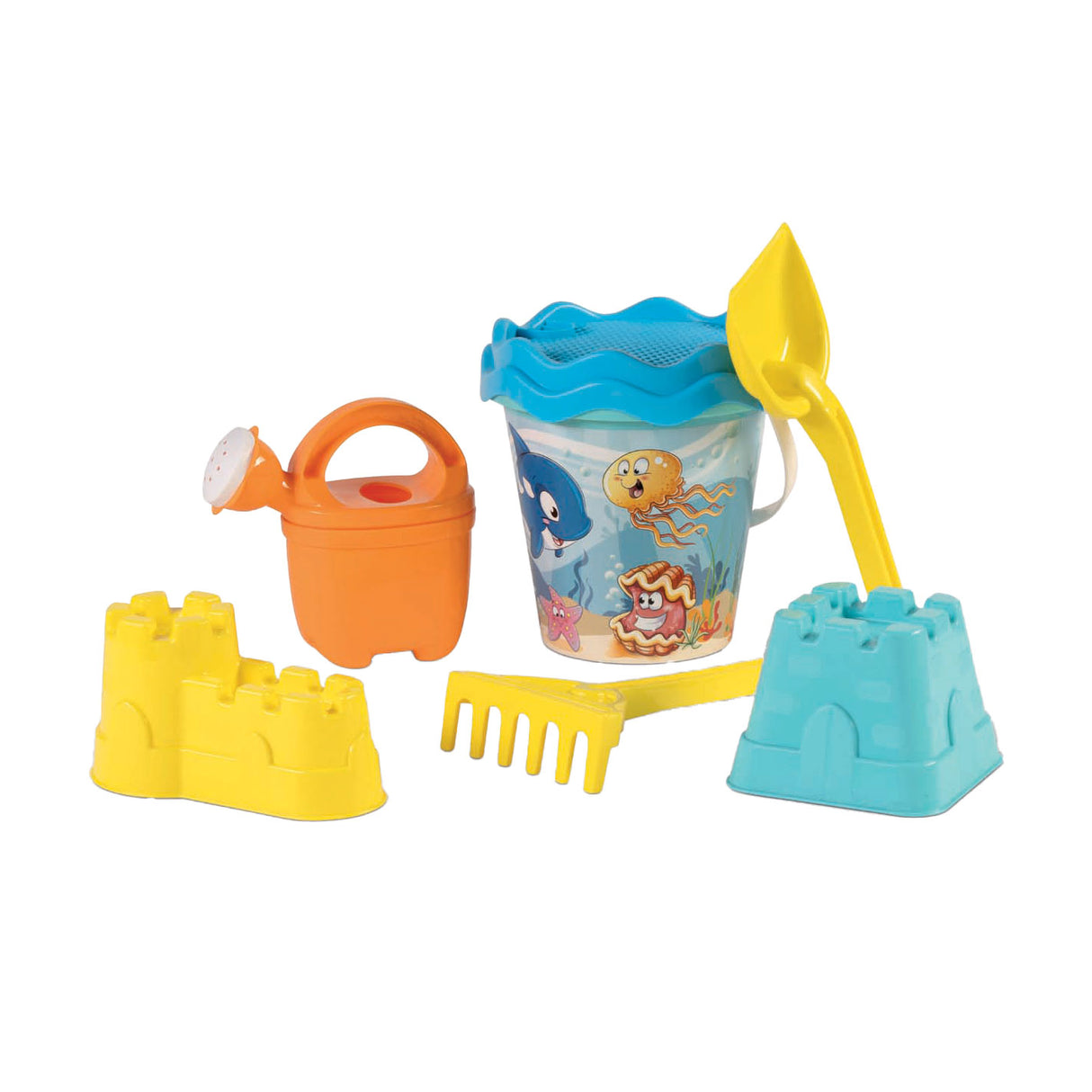 Androni Rucksack mit Strandset Meerestiere, 7-teilig.