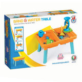 Androni Sand- und Wassertisch mit Wassermühle, 10 Stück.