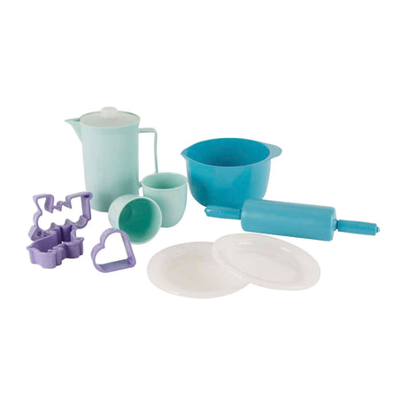 Dantoy Kaffee- und Backset – farbenfrohes Spielzeugküchenset für Kinder.