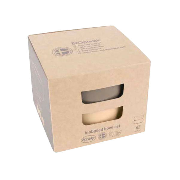 Dantoy Schüsselset Beige Mokka, 2-teilig.