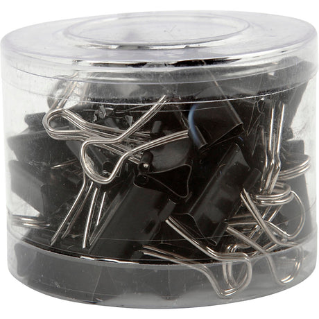 Https: www.cchobby.nl Foldback-Clips-b-19-mm-black-40-piece-1-box