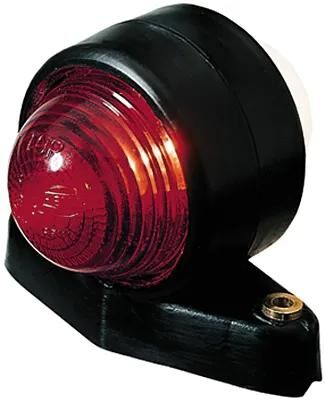 Hella Durchfahrleuchte, Umrissleuchte, weiß, rotes Gummigehäuse