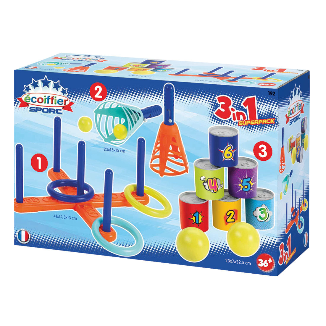 Ecoffier-Set traditioneller Spiele Ecoiffier 192