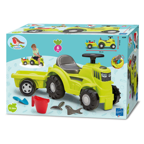 Ecoffier Ecoiffier Traktor mit Anhänger