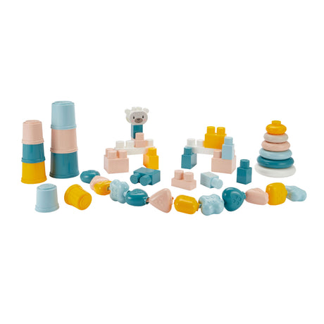 Abrick ecoiffier bb Babyspielzeug 4in1 Spielset in Aufbewahrungsbox – 41-tlg.