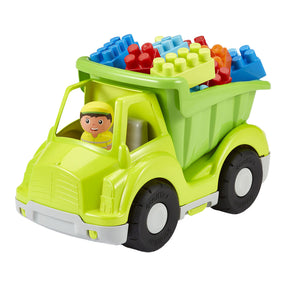 Abrick Ecoiffier Truck mit Bausteinen – 21 Stück.
