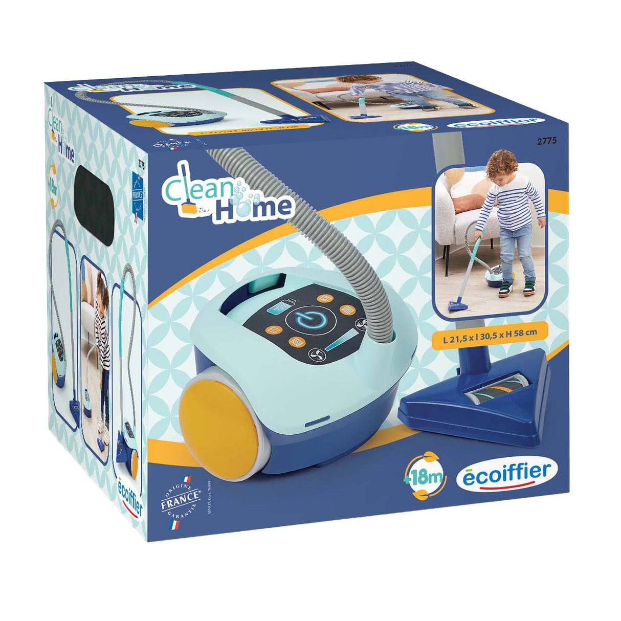 Ecoiffier Spielzeugstaubsauger blau