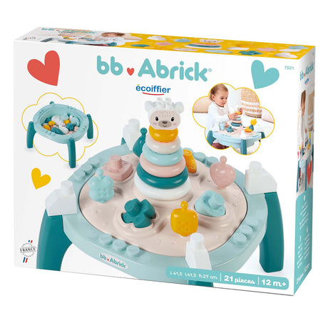 Ecoiffier Ecoiffier BB Abrick Baby, mein erster Aktivitätstisch – 21 Stk.