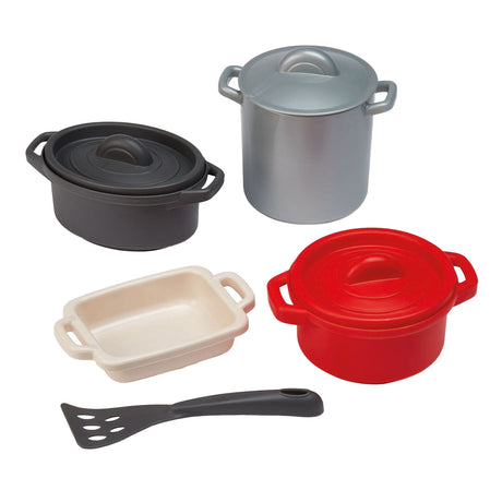 Écoiffier ecoiffier 100 % Kochpfannen- und Speiseset – 8-teilig.
