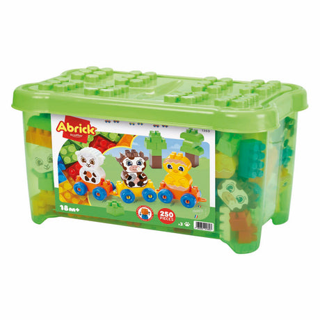 Ecoiffier Abrick Bauernhoftier-Blockzug – 250 Teile.