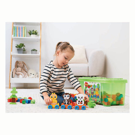 Ecoiffier Abrick Bauernhoftier-Blockzug – 250 Teile.