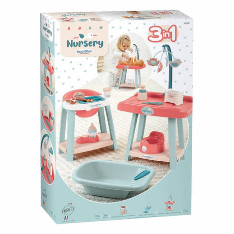 Écoiffier Ecoiffier Kinderzimmer-Babyzimmer-Set 3-in-1
