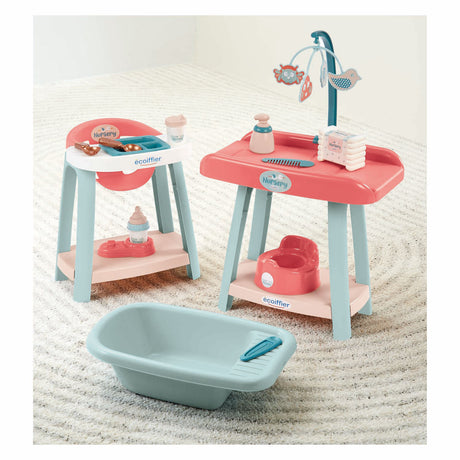 Écoiffier Ecoiffier Kinderzimmer-Babyzimmer-Set 3-in-1